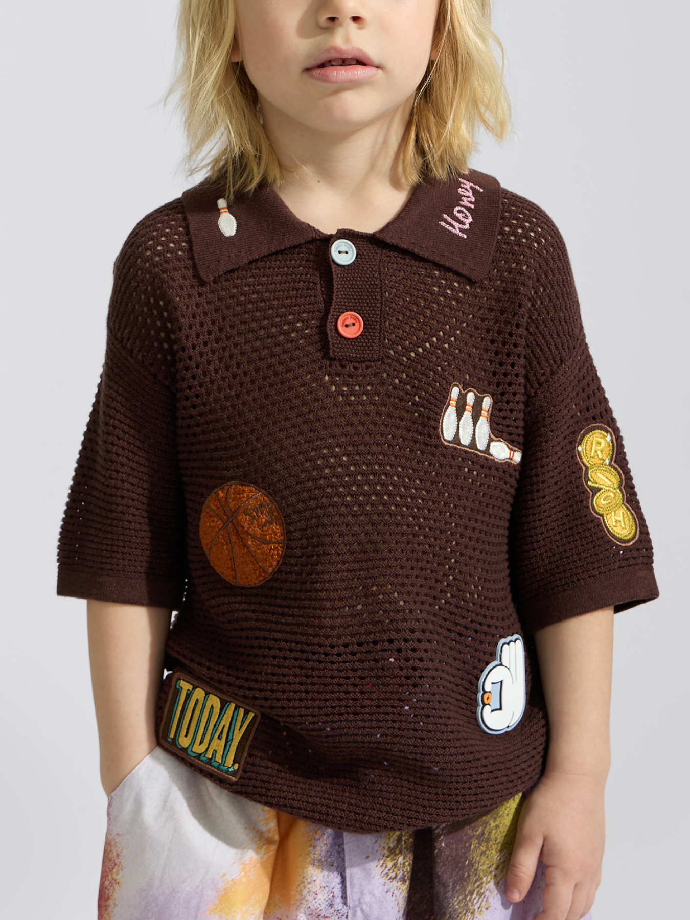 Поло Happy Baby 88689-1_brown - фото 1