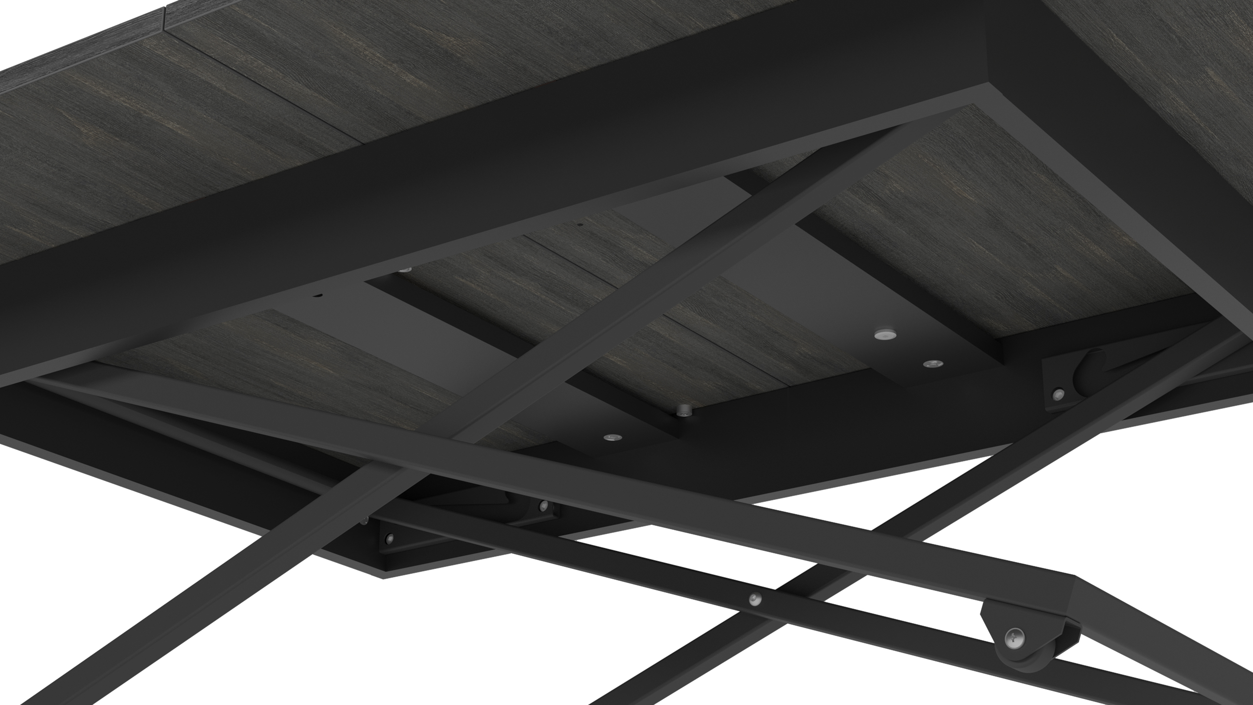 Стол-трансформер КАЛИФОРНИЯ МЕБЕЛЬ Андрэ Loft ЛДСП Интра Черный - фото 8