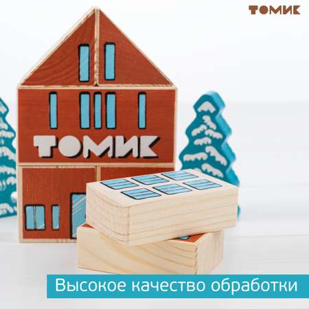 Конструктор Томик сказка Новый год 22 детали деревянный