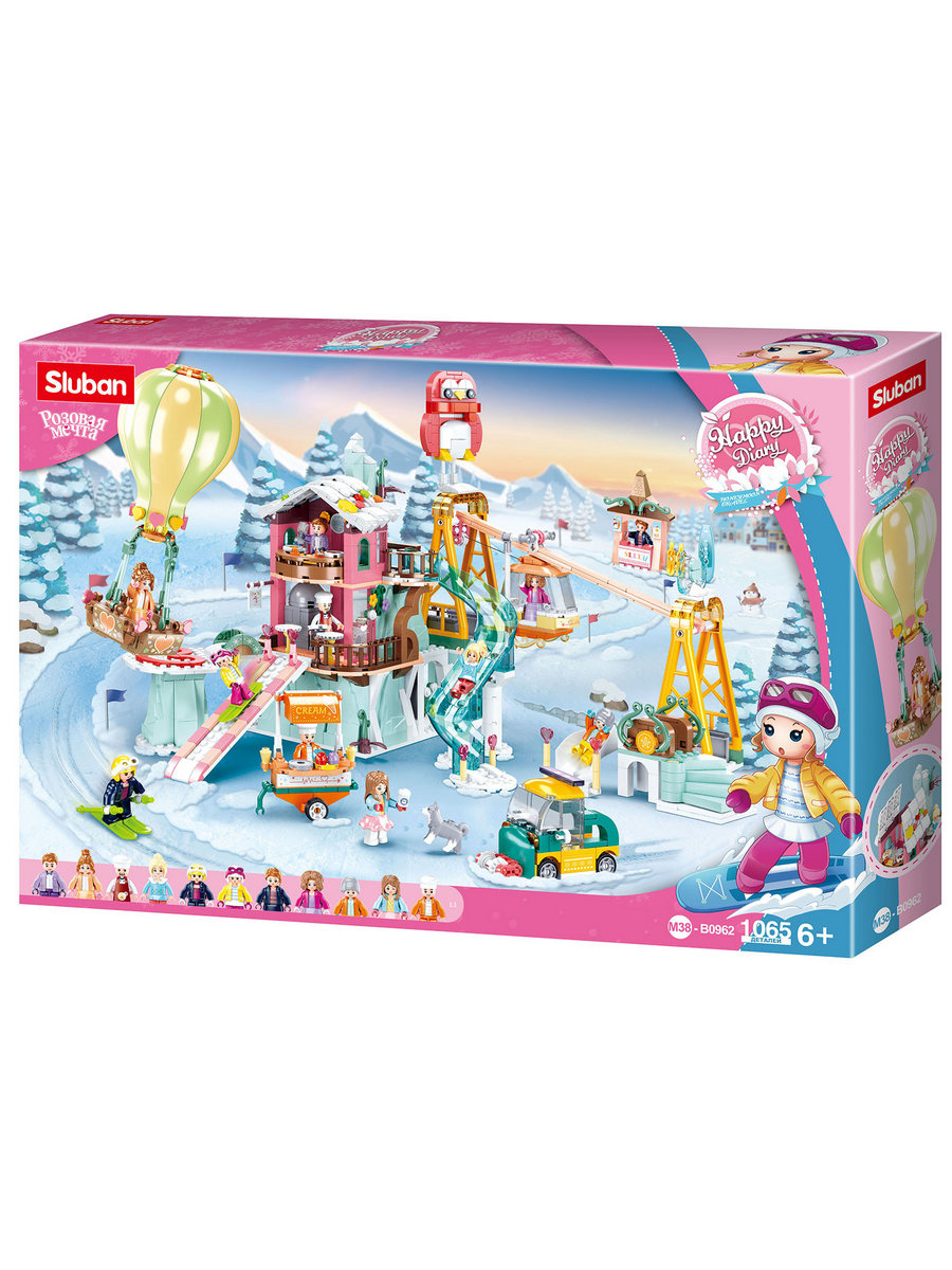 Конструктор SLUBAN Розовая мечта 1065 дет. - фото 2