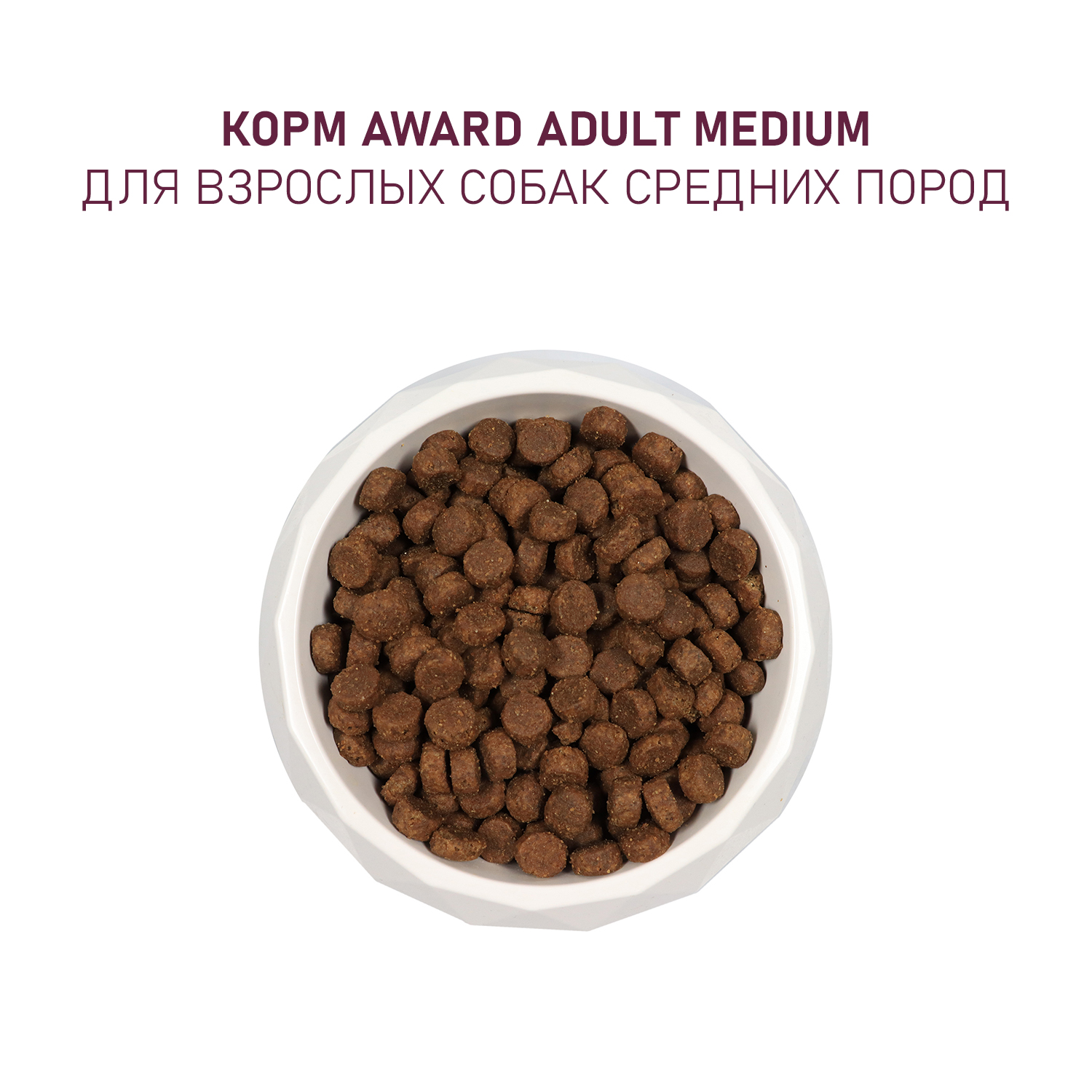 Корм для собак Award 12кг средних пород с индейкой и курицей с добавлением моркови и черной смородины сухой - фото 6