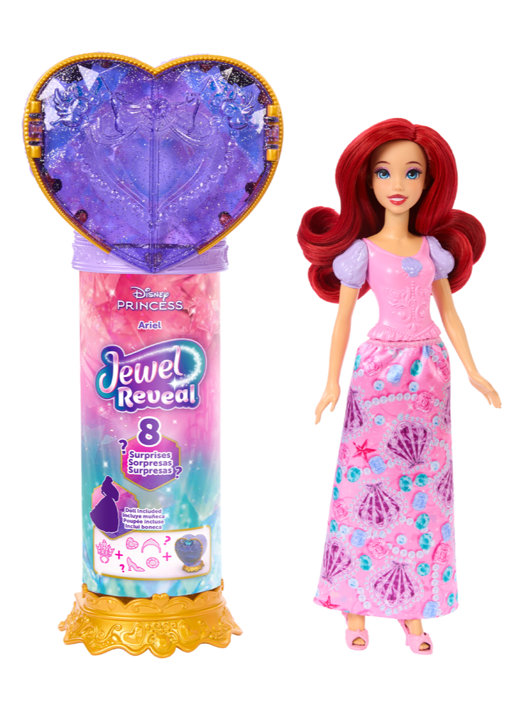 Кукла модельная Disney Princess Jewel Reveal Ariel высота 29 см JHL49 - фото 1