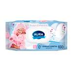 Влажные салфетки AURA 100 шт.