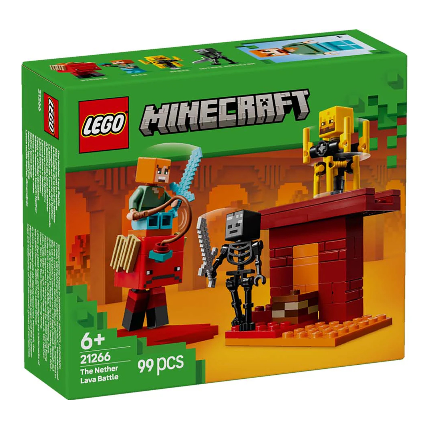 Конструктор LEGO Minecraft Битва в лаве Невер 99 дет. - фото 9