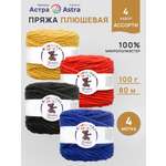 Пряжа для вязания Astra Premium плюшевая амигуруми 80м 100г 4 шт