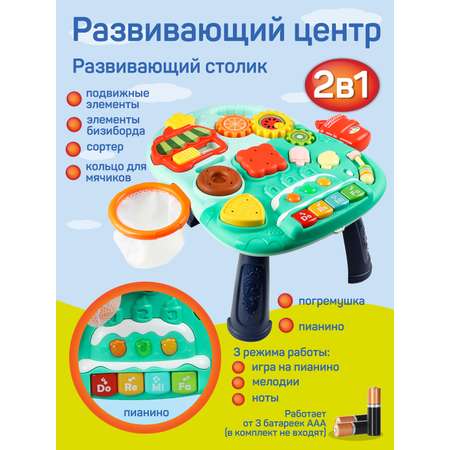 Ходунки каталка Smart Baby Музыкальный бизиборд 2 в 1
