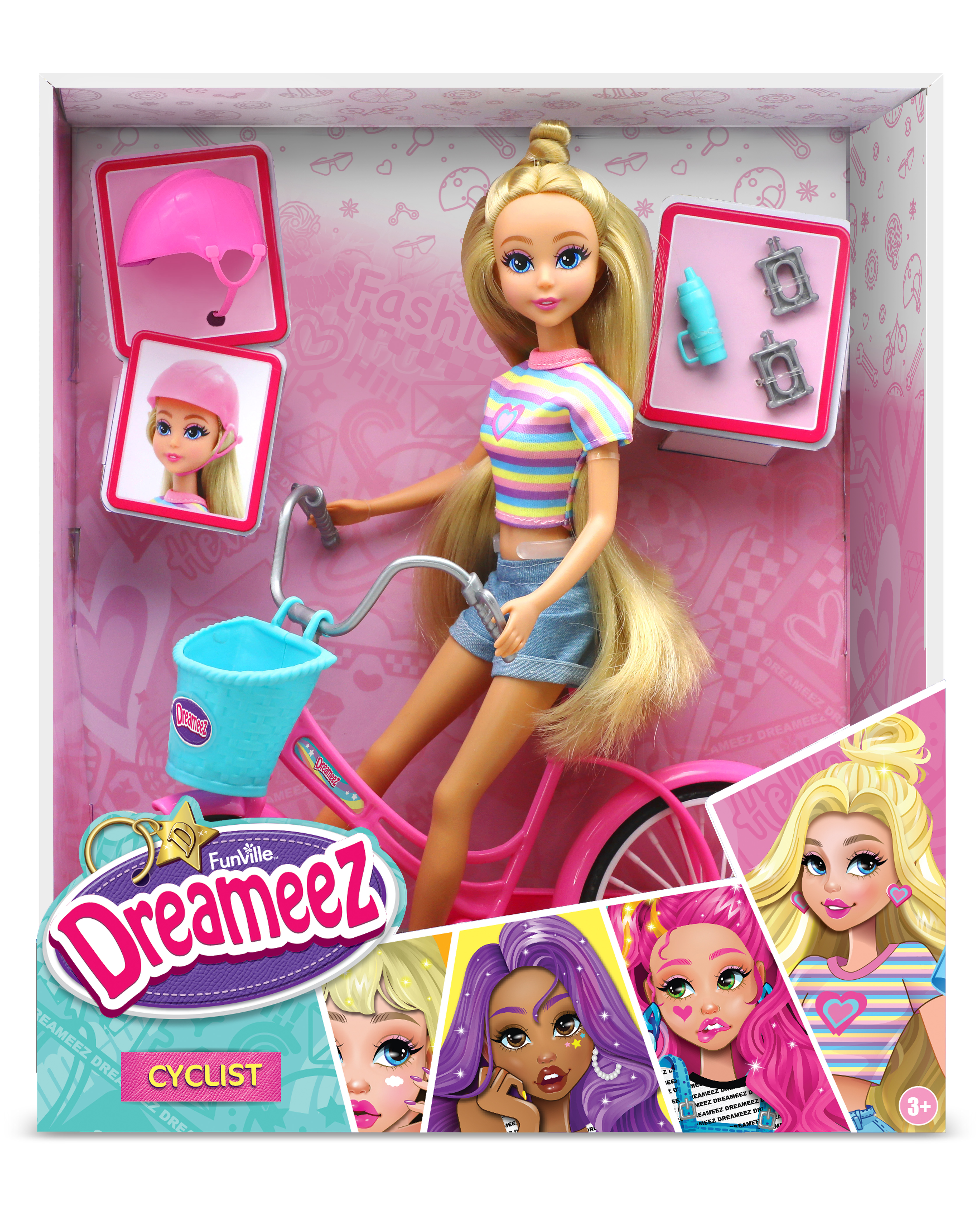 Кукла модельная Dreameez Велосипедистка высота 29 см FV81023 - фото 1