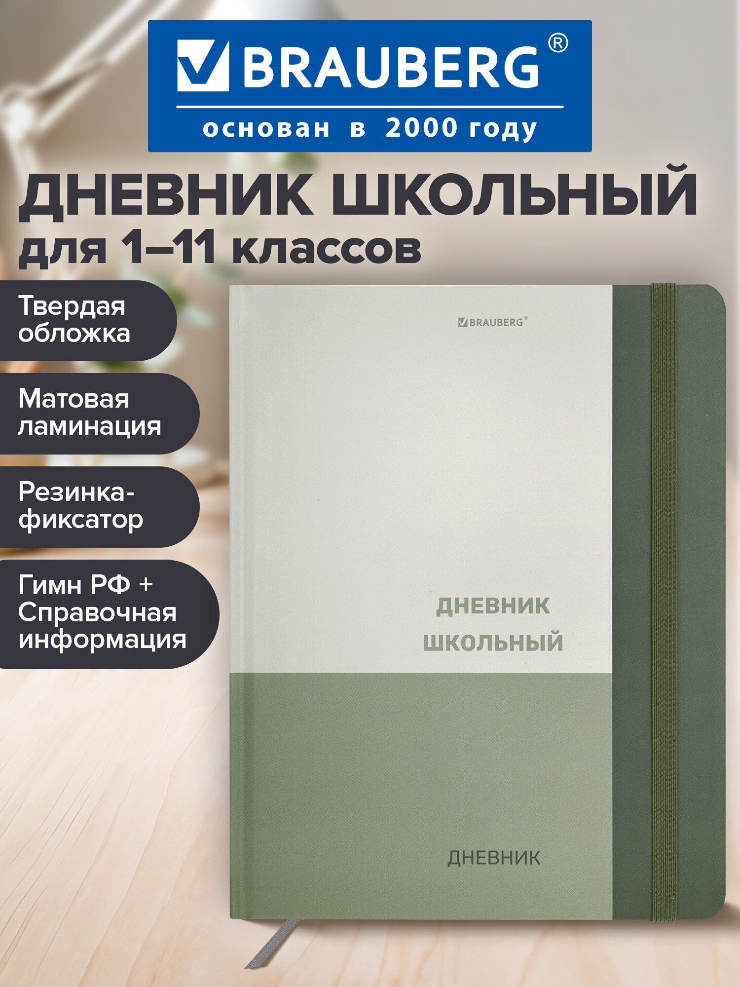 Дневник школьный Brauberg для девочек мальчика 1-11 класс твердая обложка 48 листов - фото 1