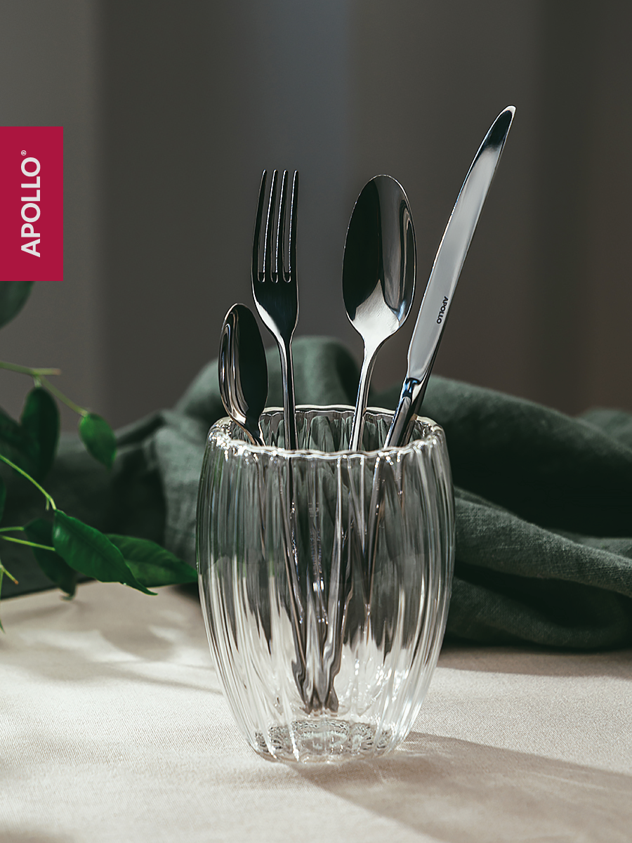 Набор столовых приборов APOLLO 24 предмета, узкие - фото 5