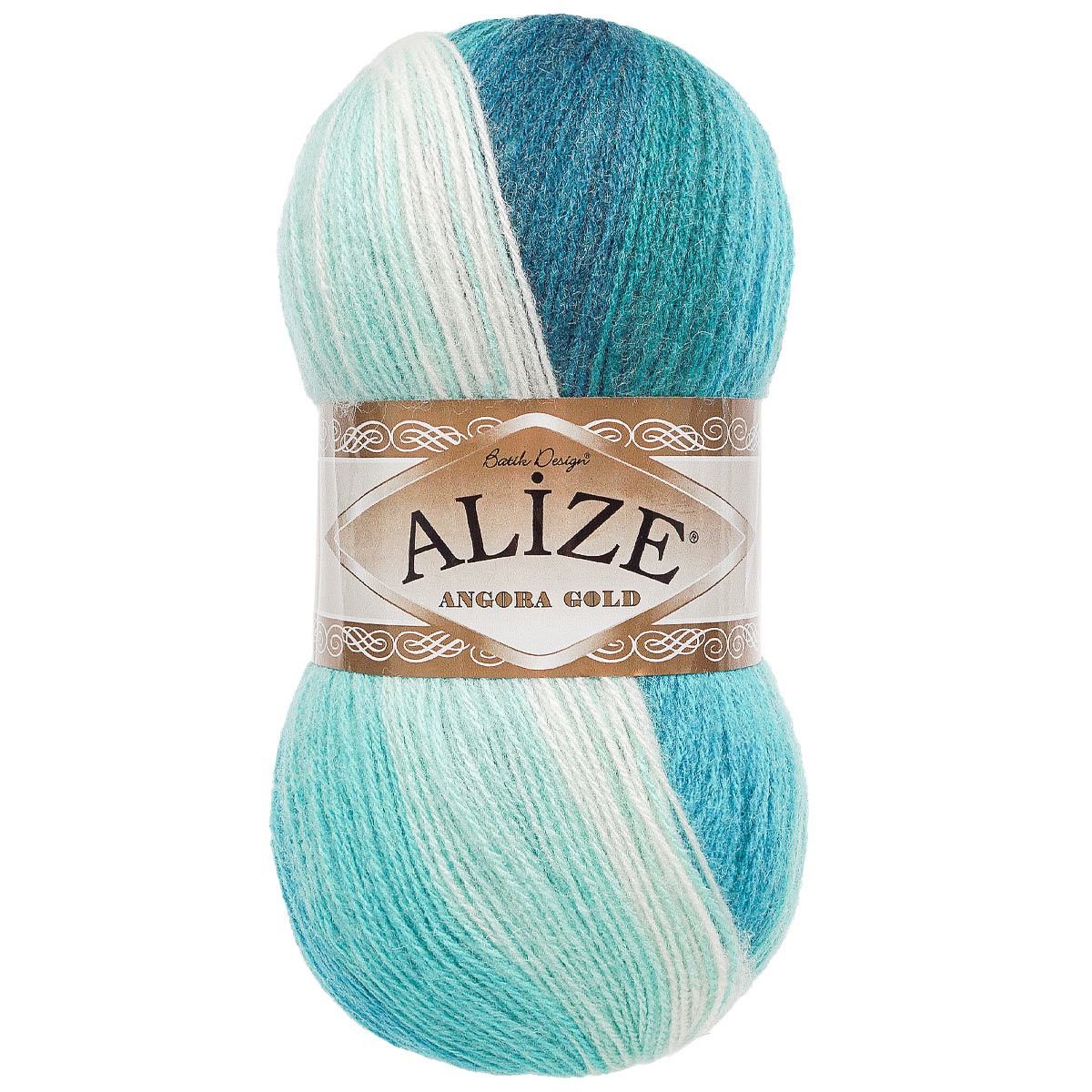 Пряжа Alize для вязания зимних вещей Angora Gold Batik 100 гр 550 м 5 мотков 1892 секционный - фото 4