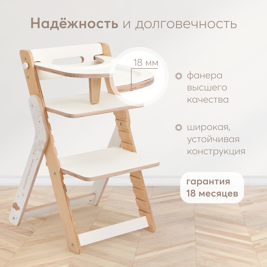 Стульчик для кормления Happy Baby Calmy классический - фото 3