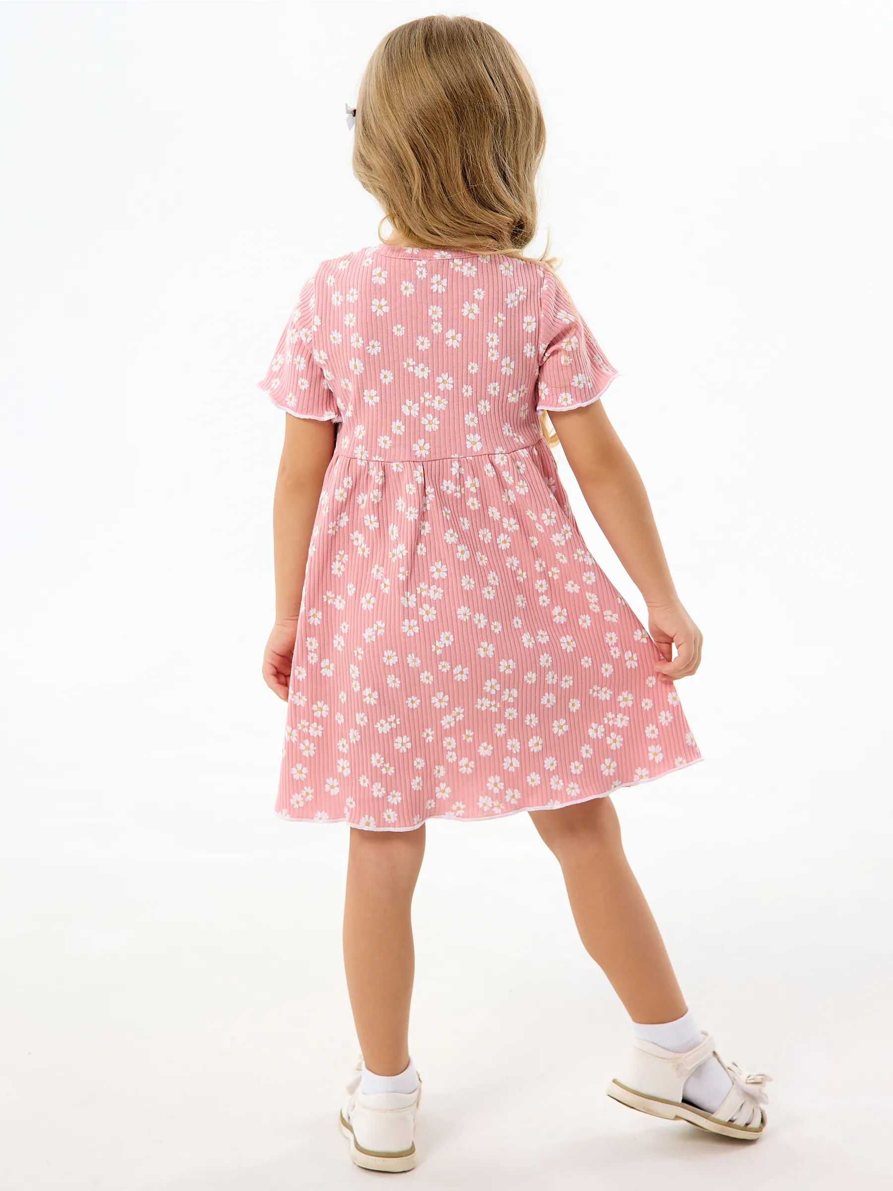 Платье YAXX 007--Платье ромашка/пудровый (Л) - фото 5