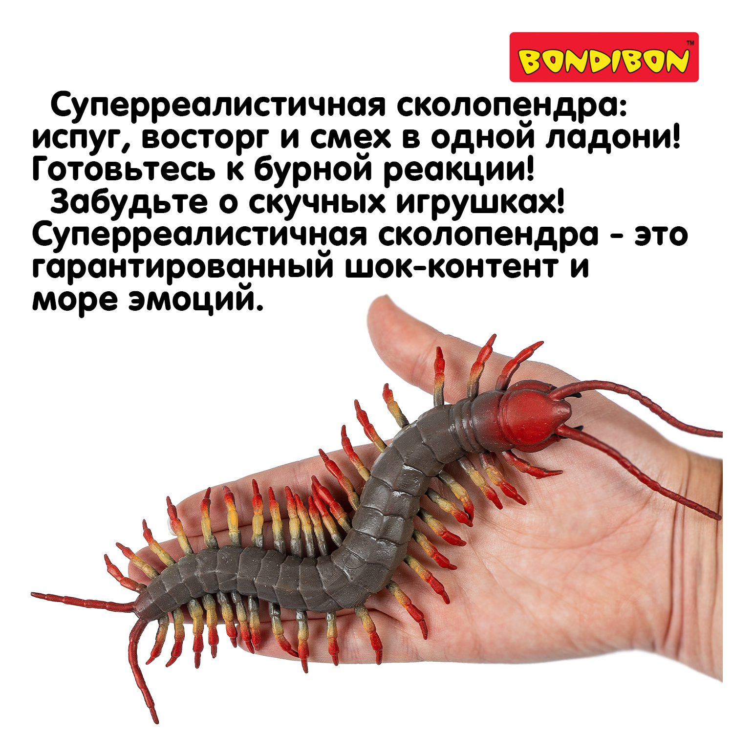 Игрушка-антистресс Bondibon Сколопендра - фото 12