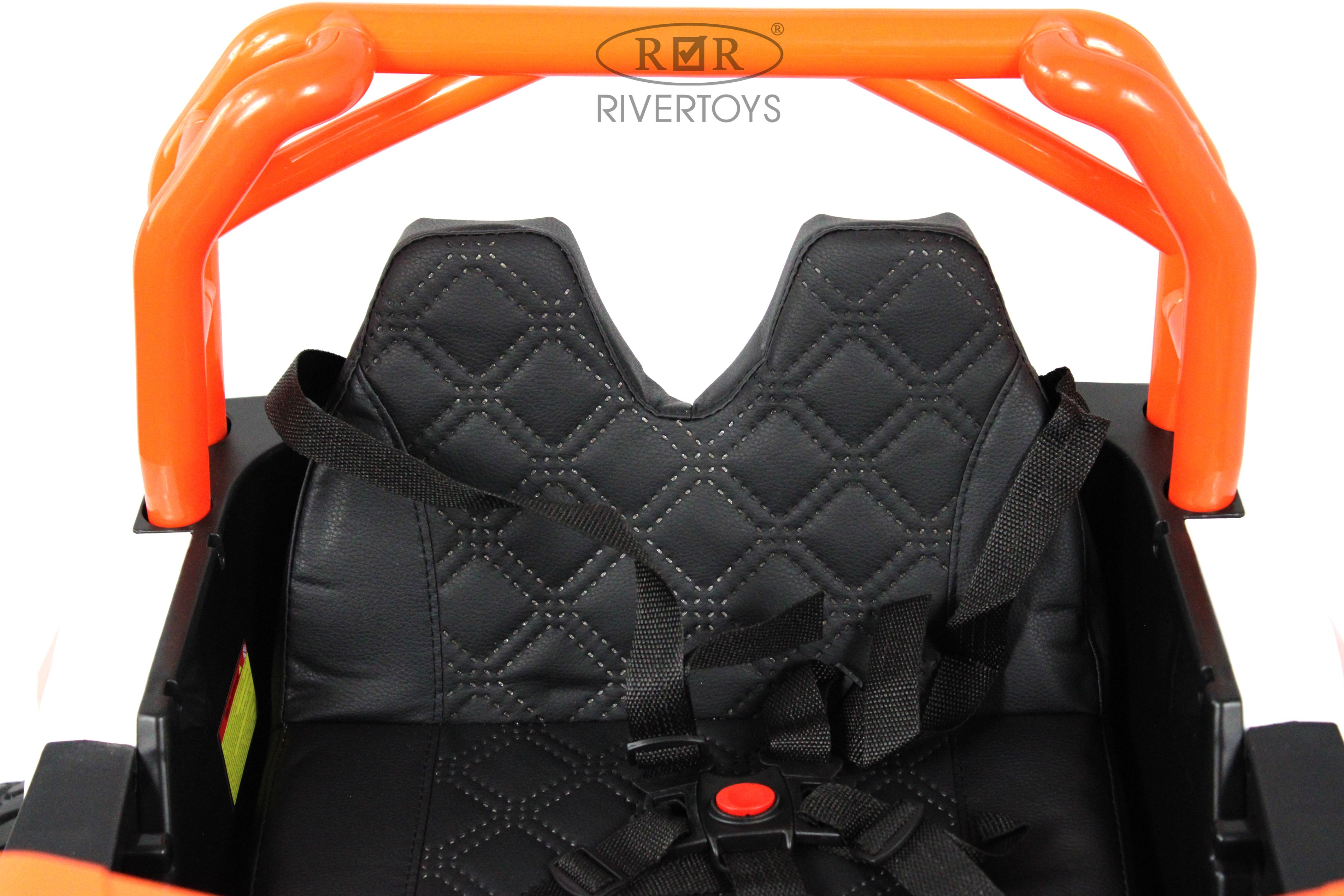 Электромобиль RIVERTOYS F888FF-ORANGE С пультом ДУ - фото 12