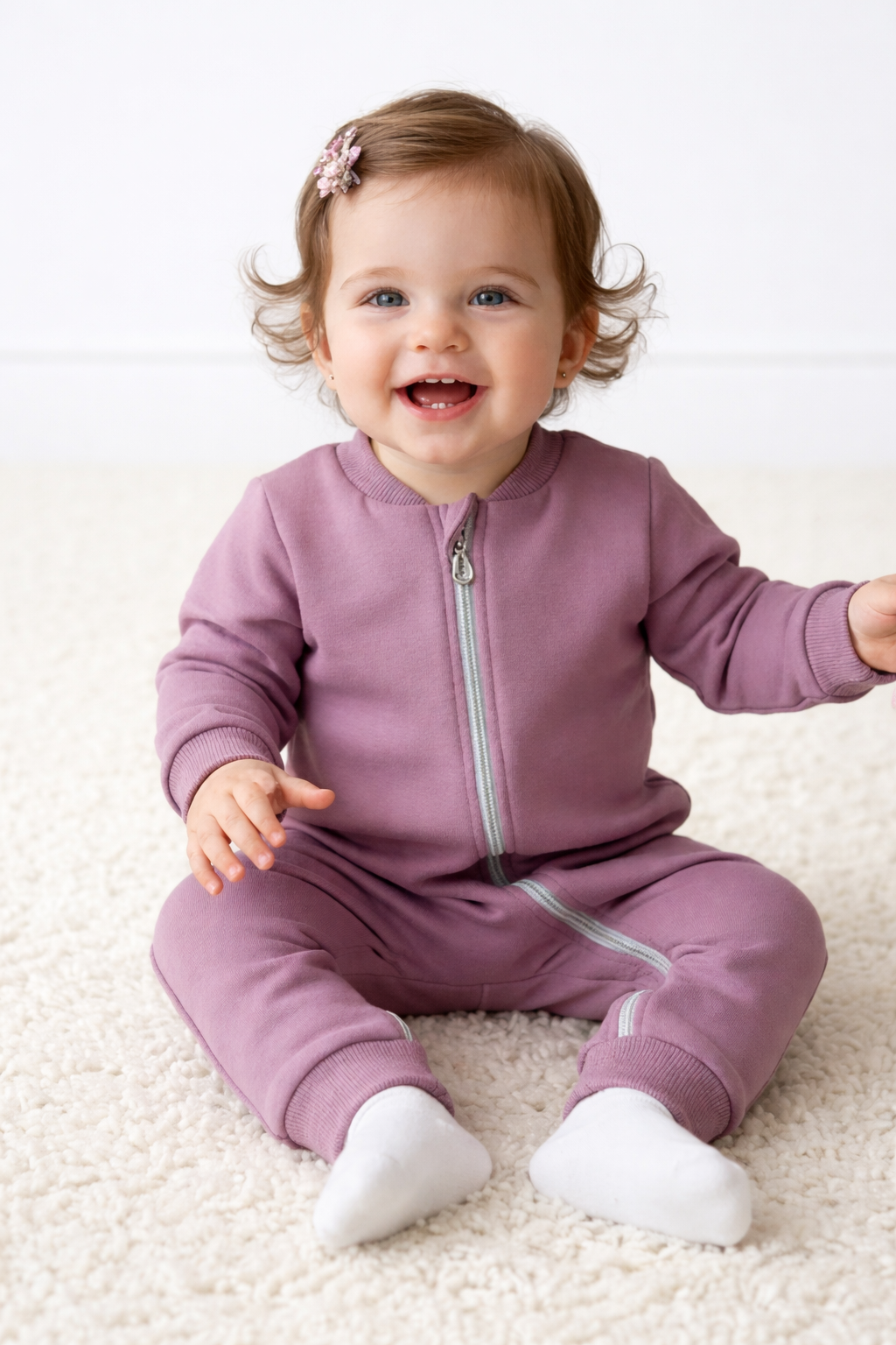 Комбинезон Супер Пупс мод14/слива/ферча - фото 1