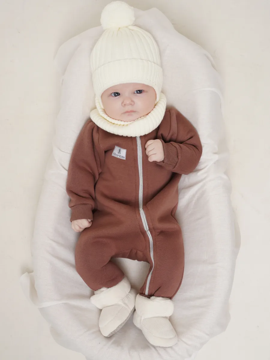 Комбинезон Супер Пупс мод14/темно-бежевый - фото 12