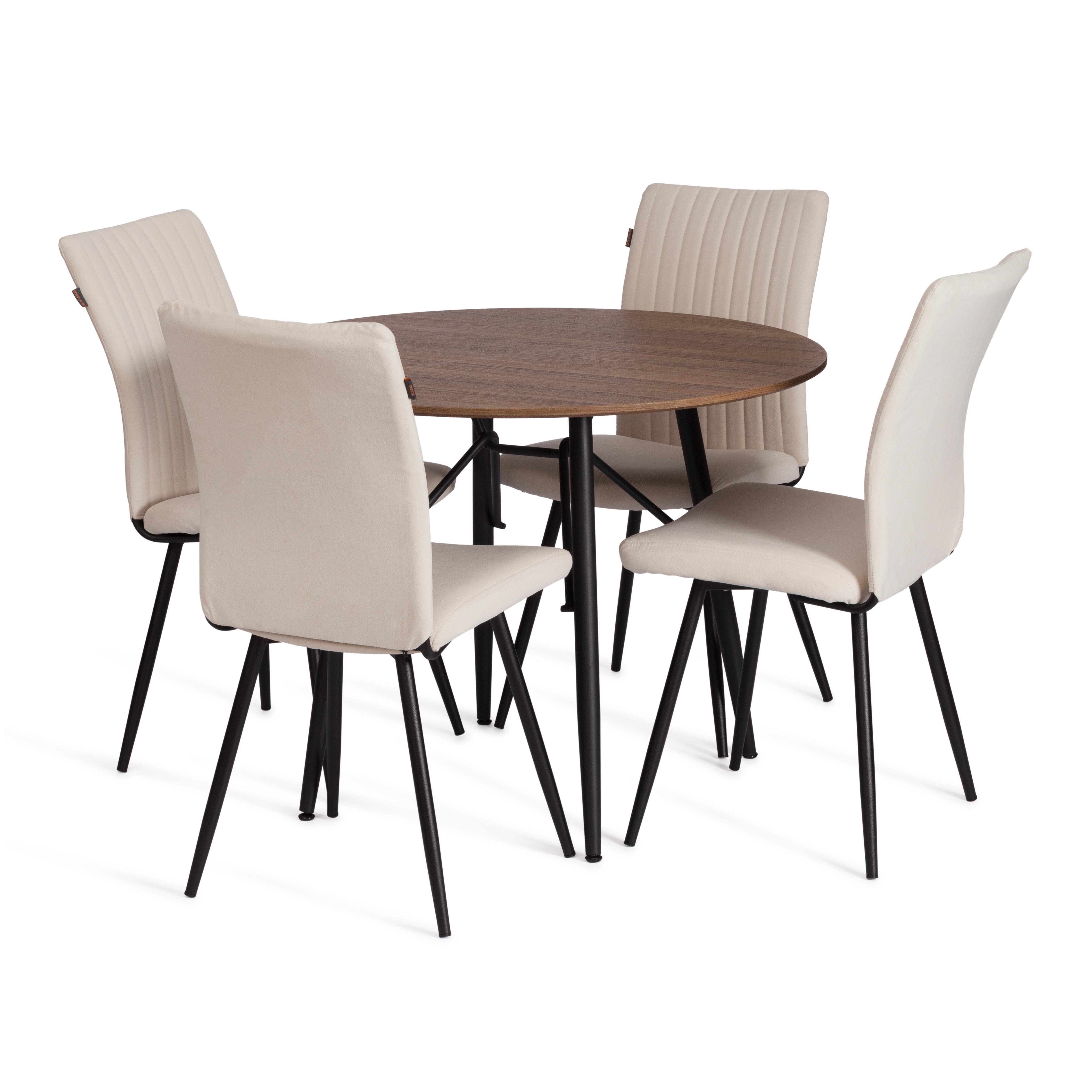 Стул TETCHAIR молочный 2 шт. - фото 3