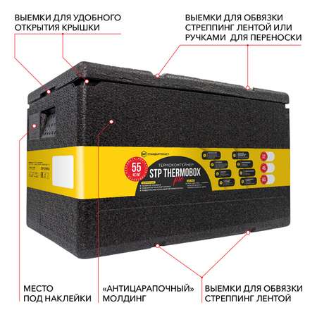 Термоконтейнер STP THERMOBOX StP PRO черный 46л