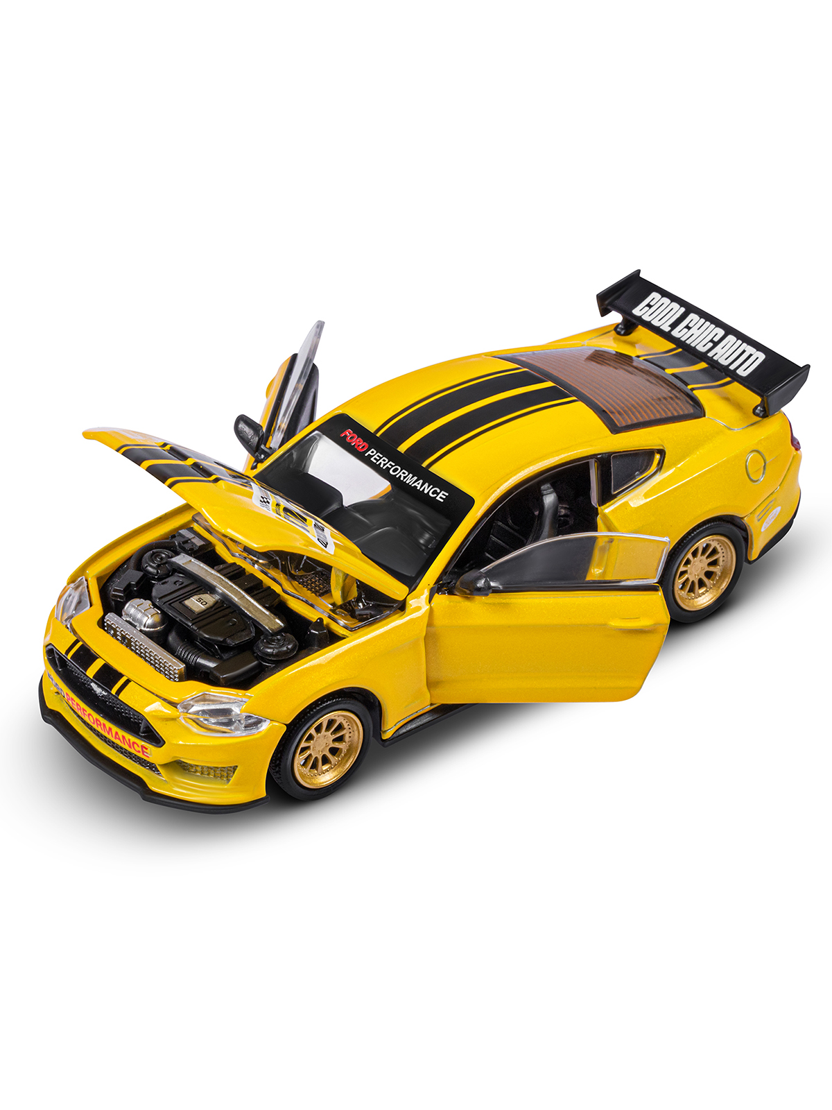 Автомобиль АВТОпанорама Ford Mustang Сборная модель 1:42 JB1251725 - фото 16