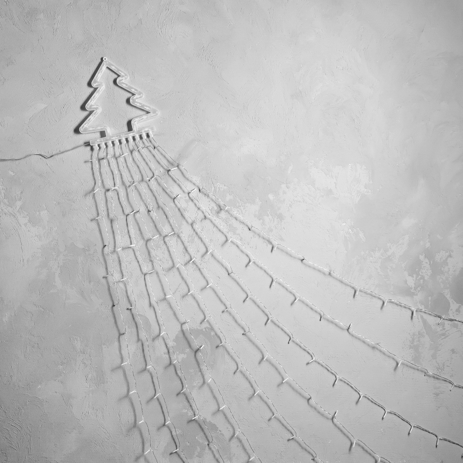 Светодиодная фигура Sima-Land «Ёлка» 3.5 м пластик 9 нитей 220 В свечение тёплое белое - фото 5