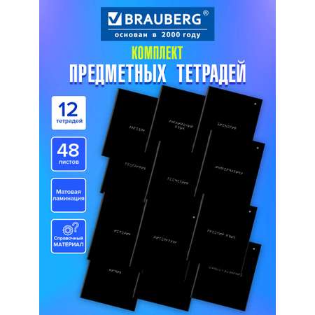 Тетрадь Brauberg 48 лист. 12 шт.