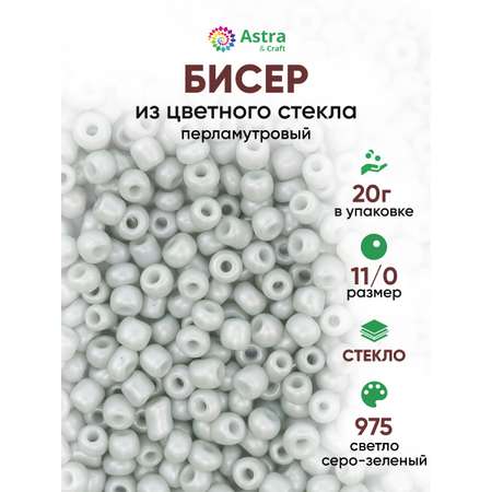 Набор для творчества Astra Craft бисер Бисер для плетения 11/0 20 г