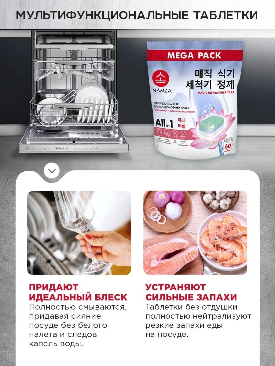 Таблетки для посудомоечных машин NAMZA - фото 5