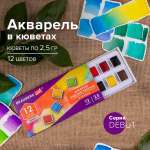 Краски акварель Brauberg 12 цв.