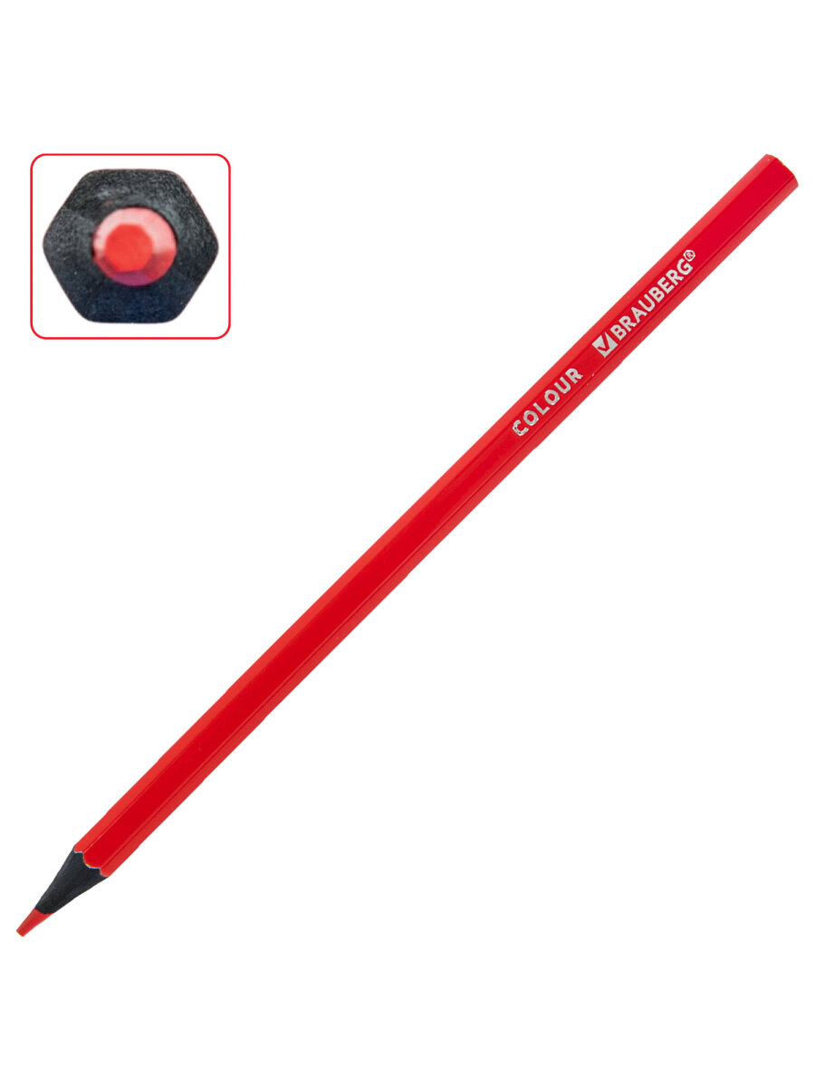 Карандаши цветные Brauberg 12 шт. - фото 10