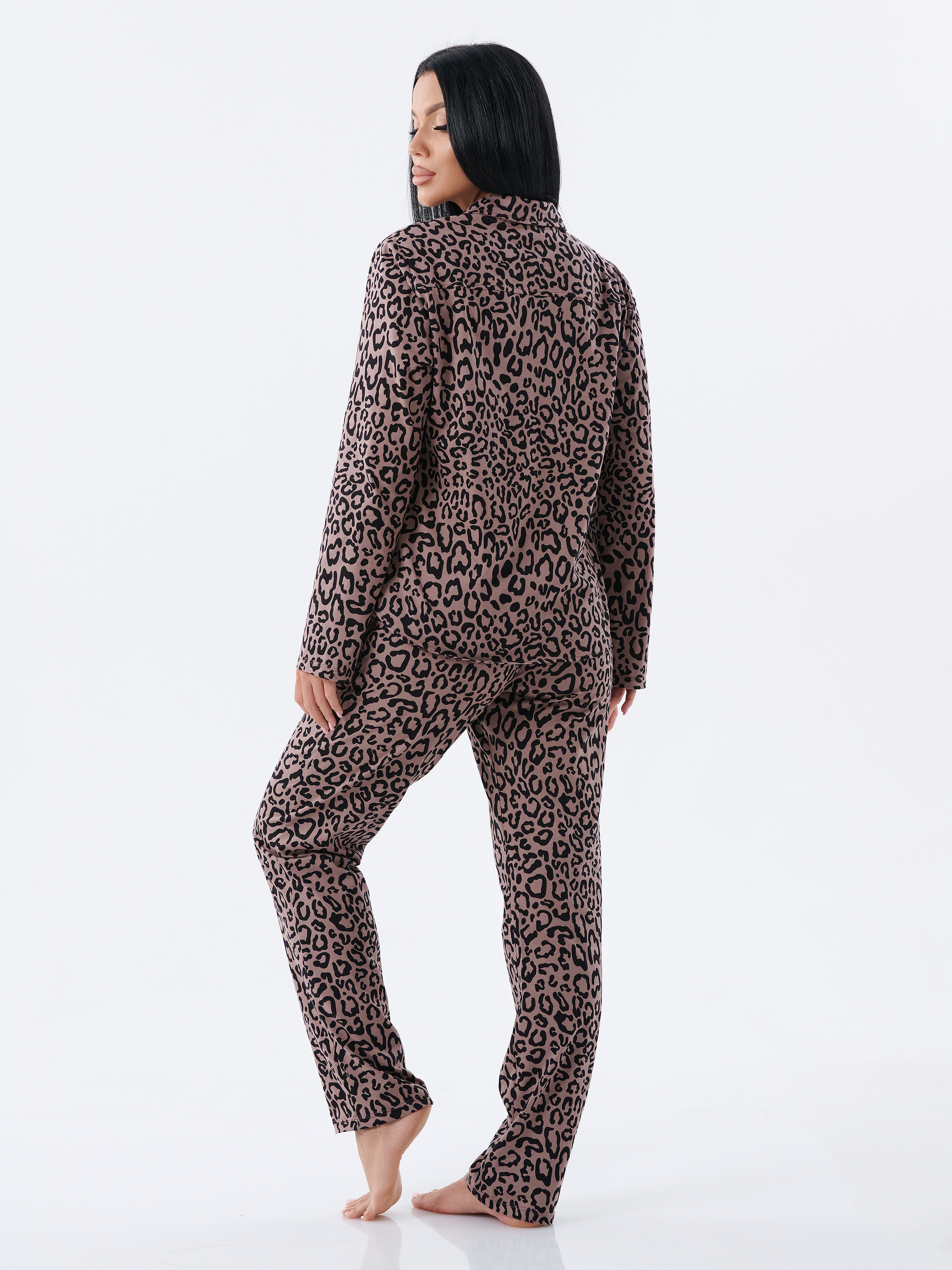 Пижама КрутышОк ТЖ-029 капучино, леопард - фото 8