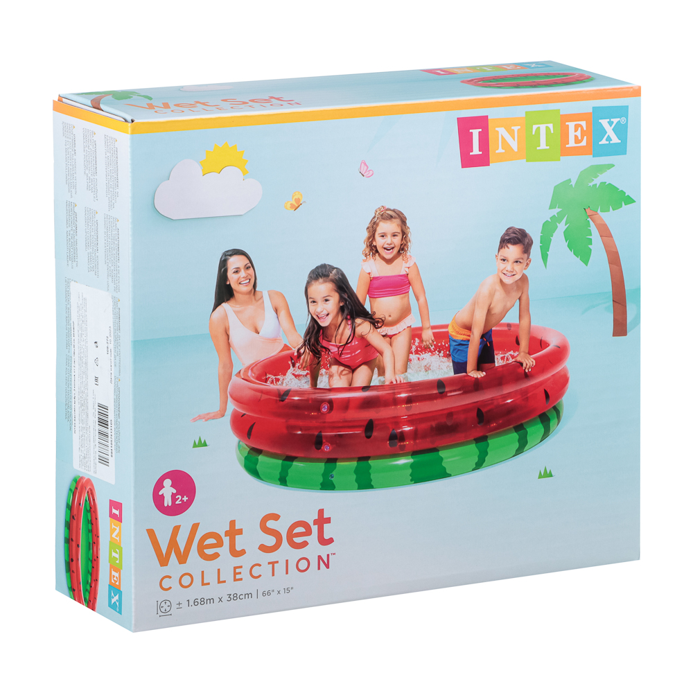 Бассейн Intex Арбуз 3 кольца 168х38 см - фото 3