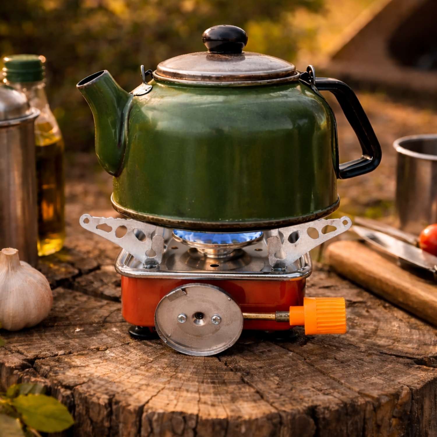 Газовая горелка ё туристическая - фото 1