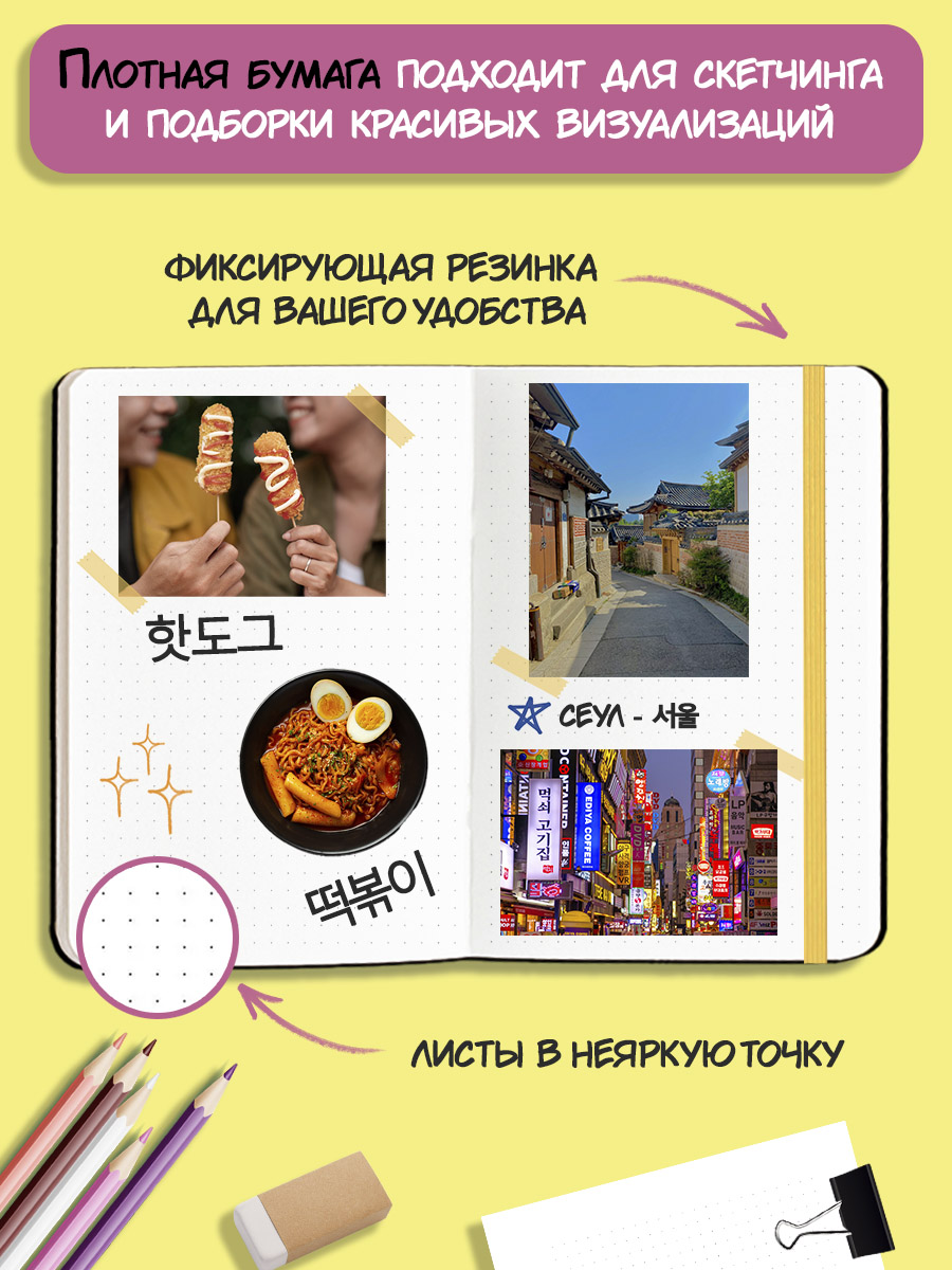 Блокнот Проф-Пресс Точкабук К-поп А5 в точку 72 лист. - фото 2