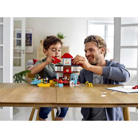 Конструктор LEGO DUPLO Летний домик Микки блочный