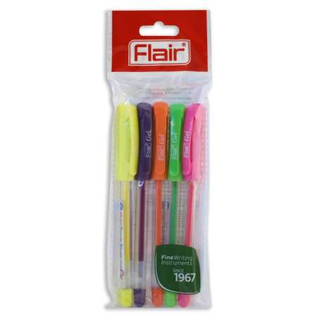 Ручка гелевая FLAIR 5 шт.