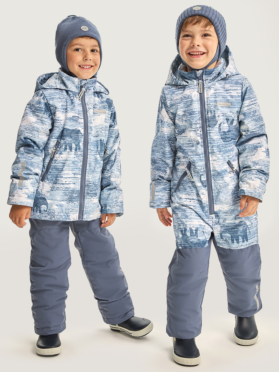 Комбинезон NIKASTYLE 8м1326 деним/серый - фото 14