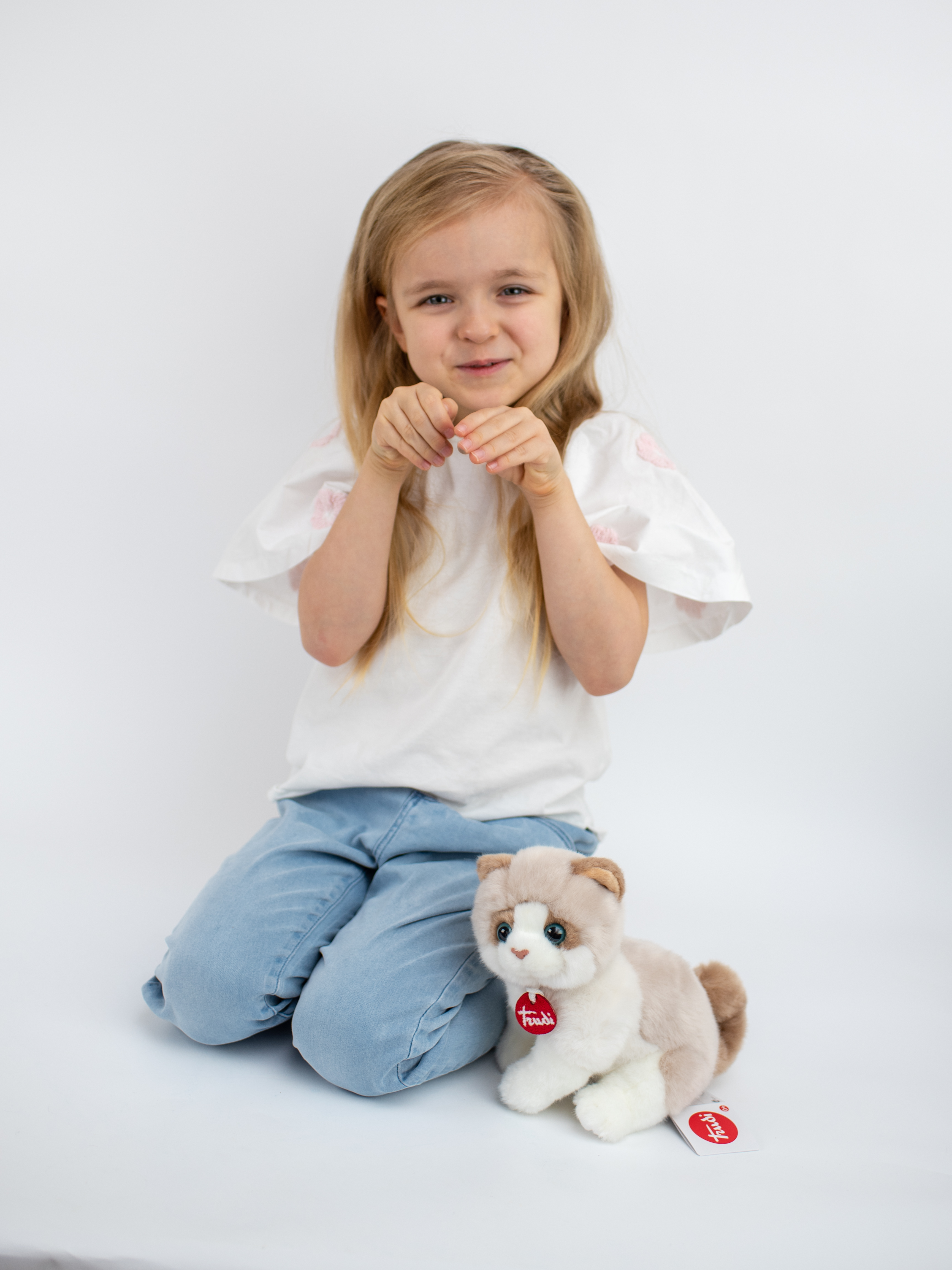 Мягкая игрушка Trudi Котёнок Брэд бежевый - фото 5