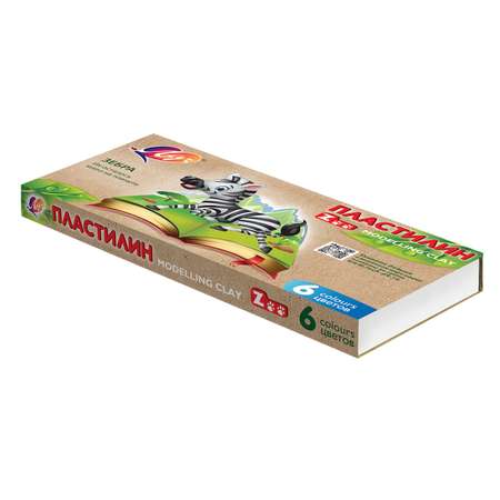 Пластилин Луч 6 цв.