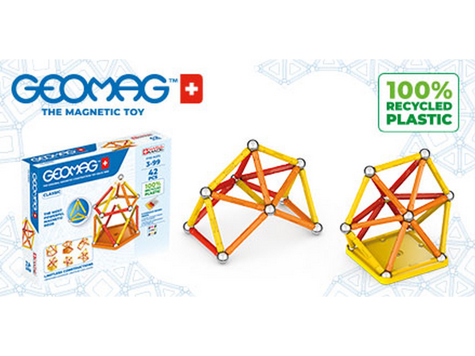 Конструктор Geomag магнитный 42 дет. - фото 6