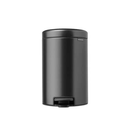 Бак мусорный Brabantia NewIcon с педалью темно-серый 12л 233487
