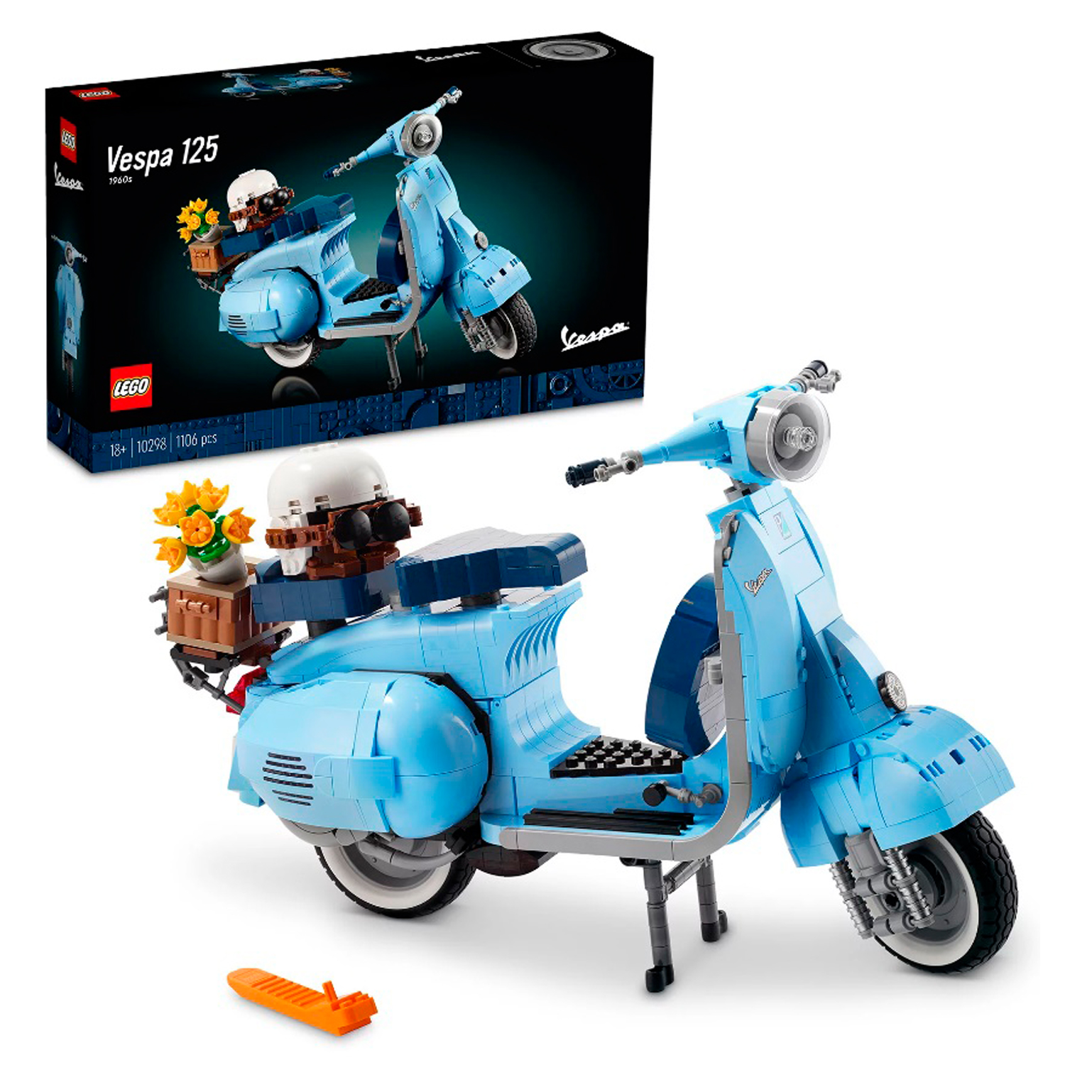 Конструктор LEGO Creator Expert Мотороллер Vespa блочный - фото 1