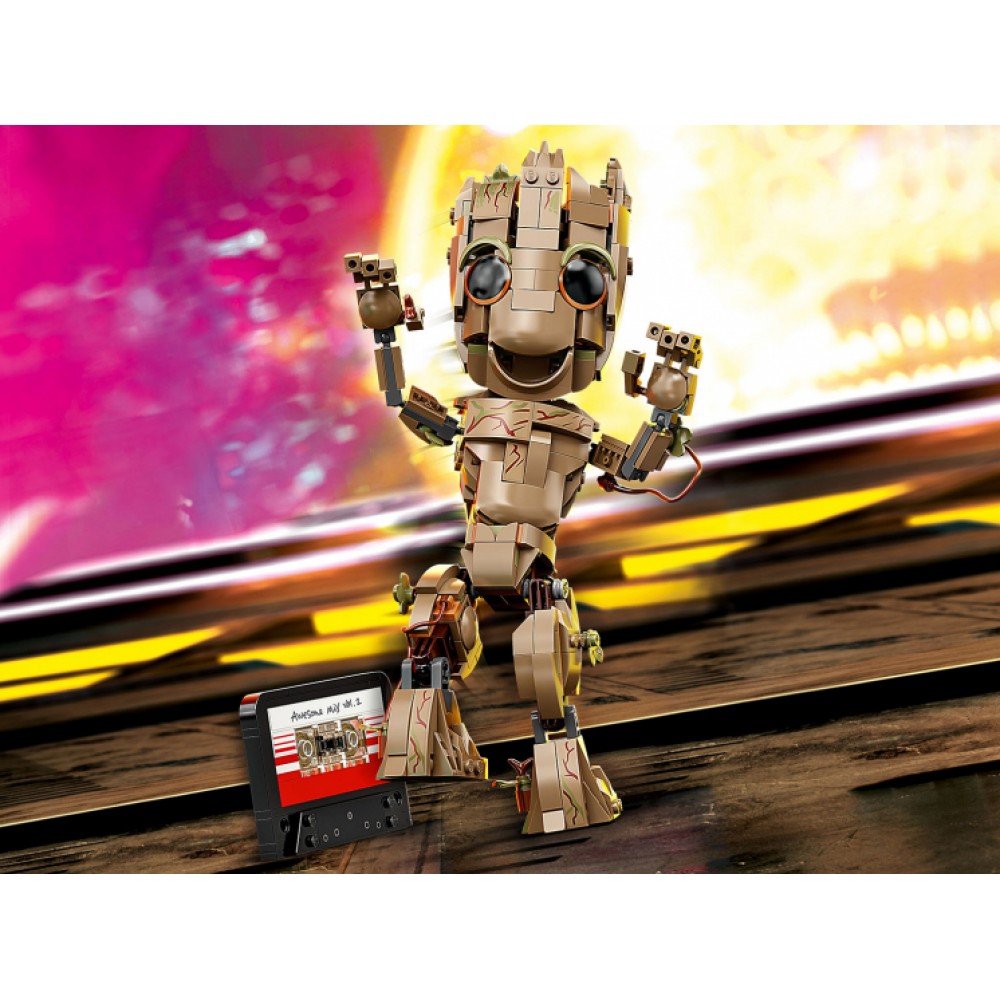 Конструктор LEGO Marvel Super Heroes Я есть Грут блочный - фото 8
