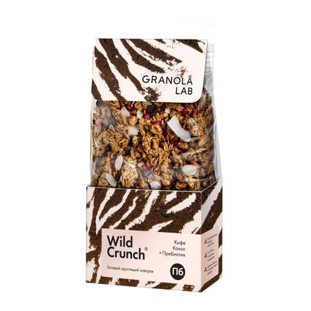 Гранола Granola.lab Wild Crunch Кокос кофе пребиотик 260г