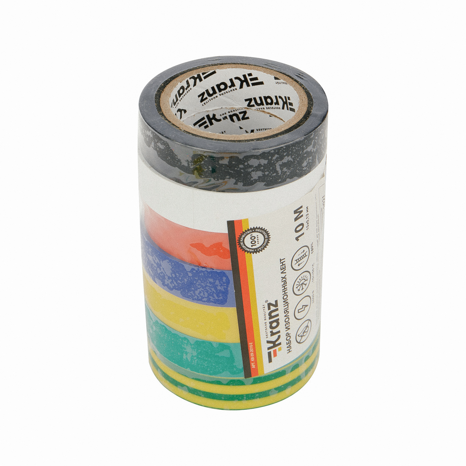 Набор изоляционных лент 0,13х15 мм, 10 м, 7 цветов - фото 10