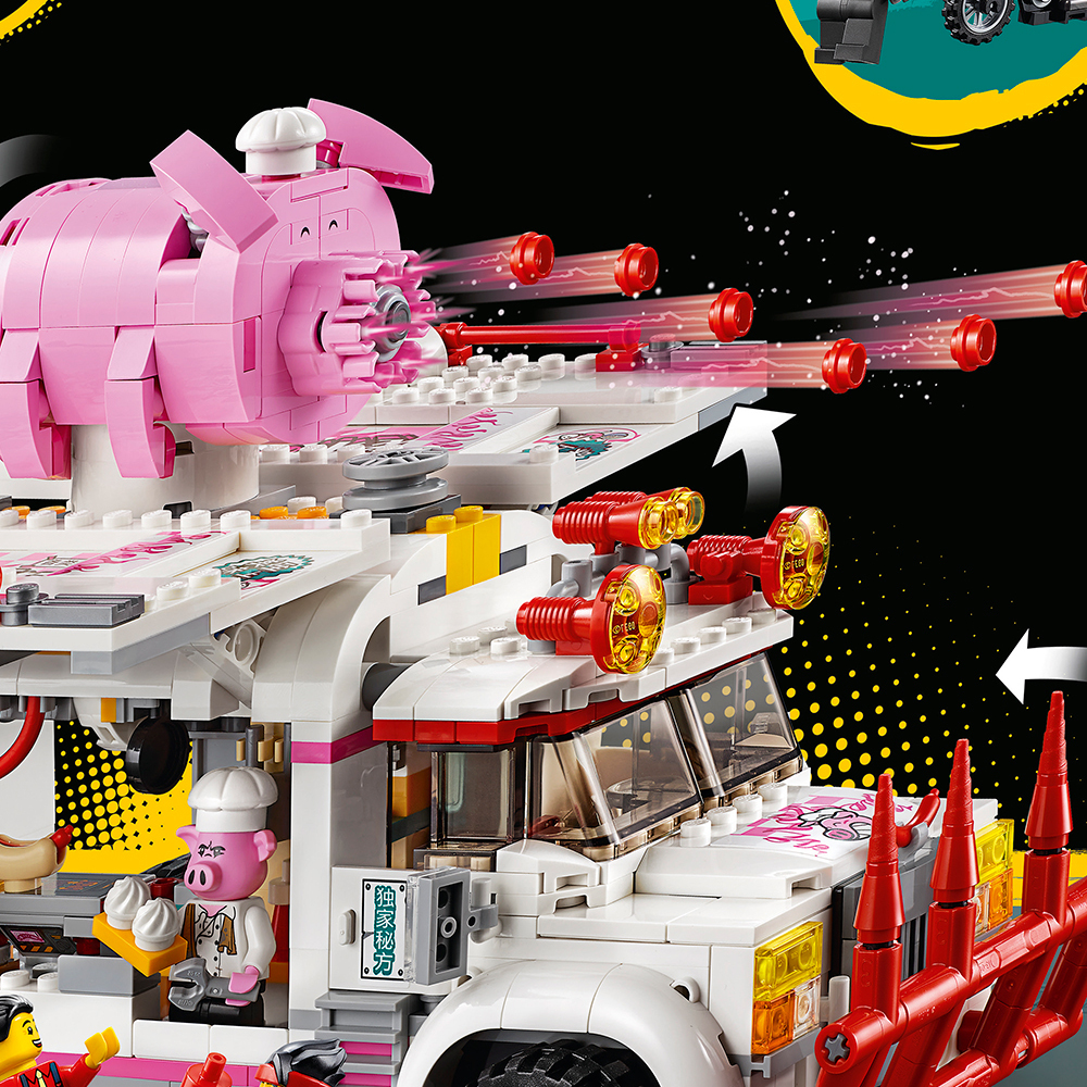 Конструктор LEGO Monkie kid Грузовик-кафе Пигси 80009 893 дет. - фото 2