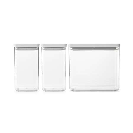Набор модульных контейнеров Brabantia Tasty+ 3шт светло-серый 230769