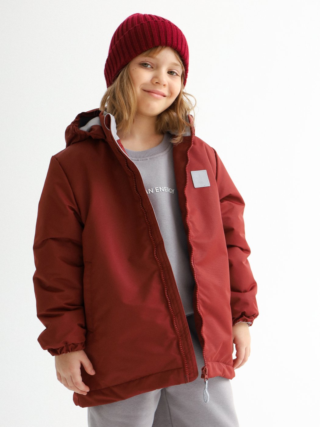 Куртка MINIDINO G-VO-Krt-039/0Куртка демисезонная Minimal бордо детская - фото 2
