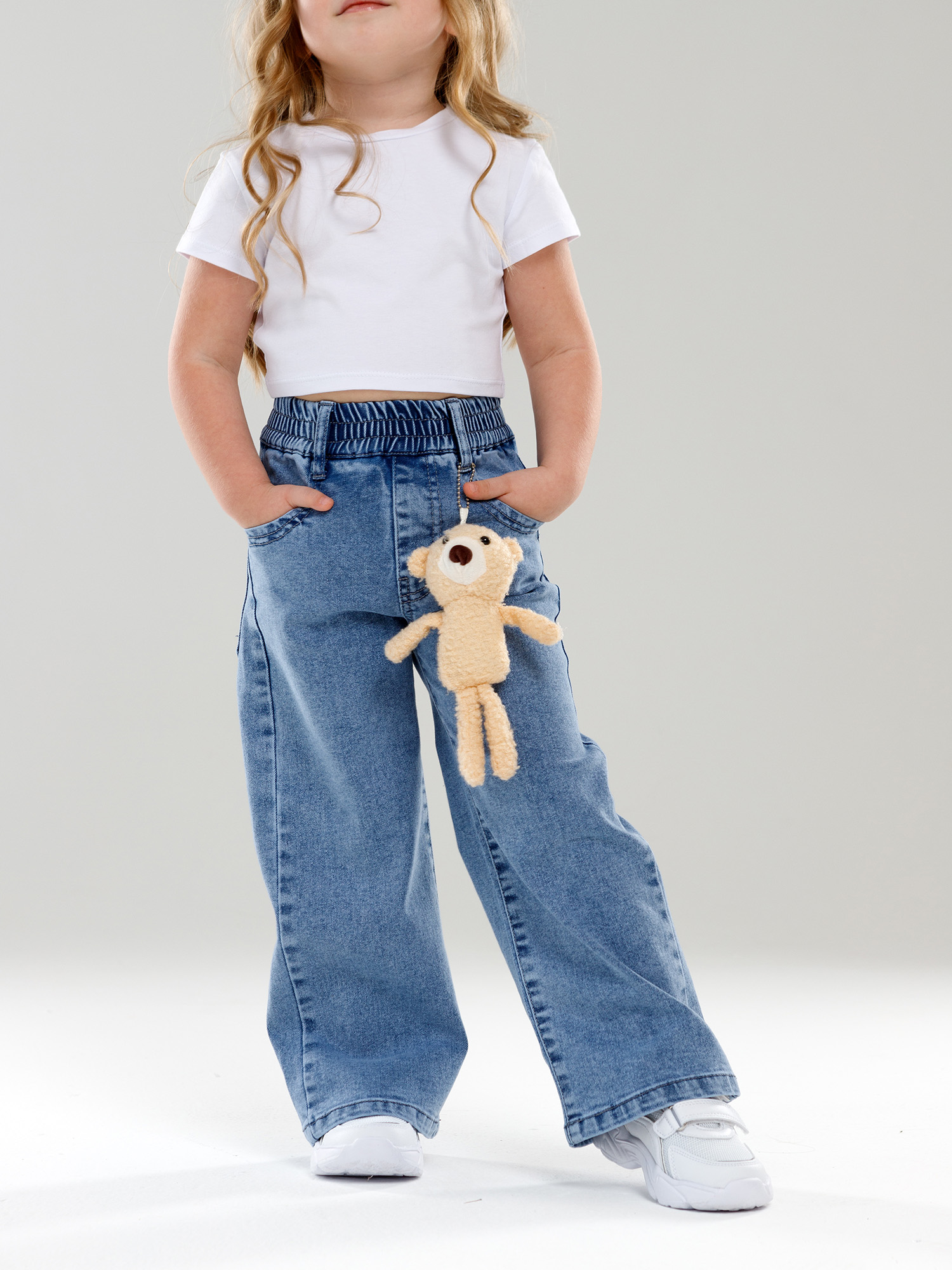 Джинсы-трубы СИНИЙ МИР WD8762-G63 - фото 6