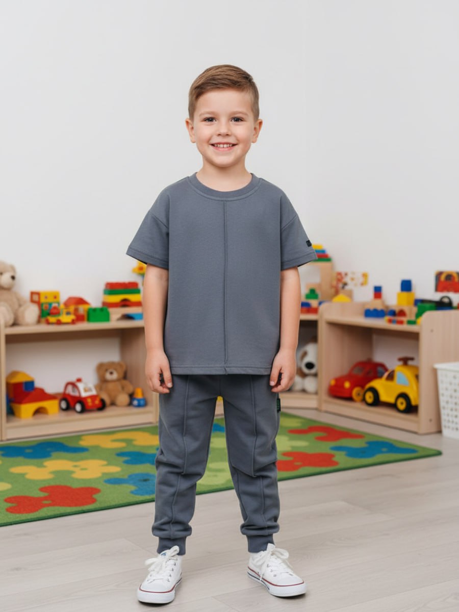 Спортивный костюм VEDDI 2080/6041фп-2024-графит - фото 9