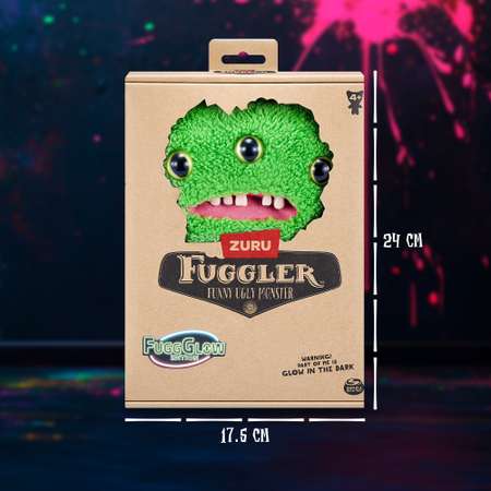 Игрушка мягкая FUGGLER Зеленый ушастик Грин Светящийся Фагглер 24см 15716G